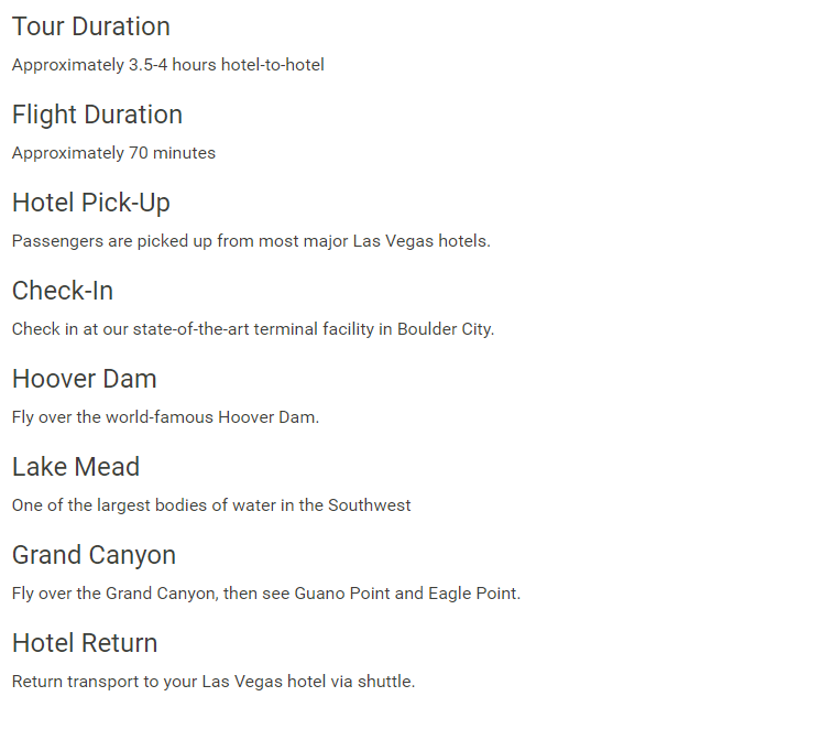 Las Vegas Grand Canyon helicopter tour