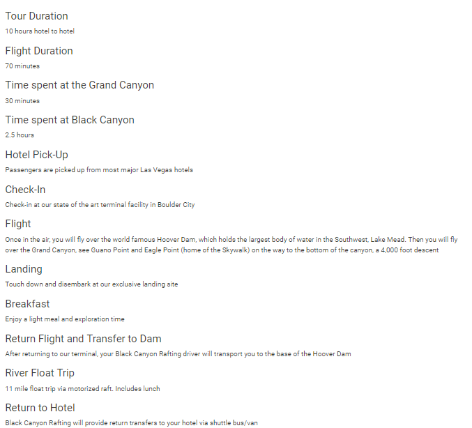 Las Vegas Grand Canyon helicopter tour