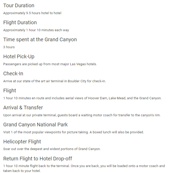 Las Vegas Grand Canyon helicopter tour