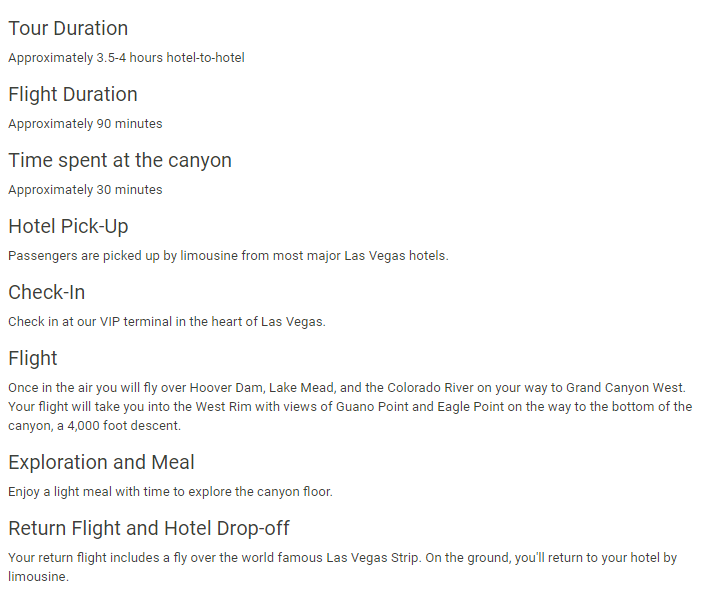Las Vegas Grand Canyon helicopter tour